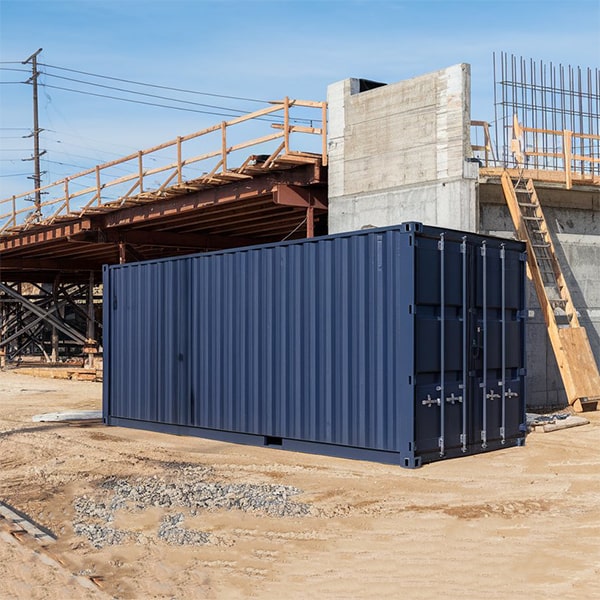 we offer construction site storage containers in various sizes, ranging from 10 feet to 40 feet